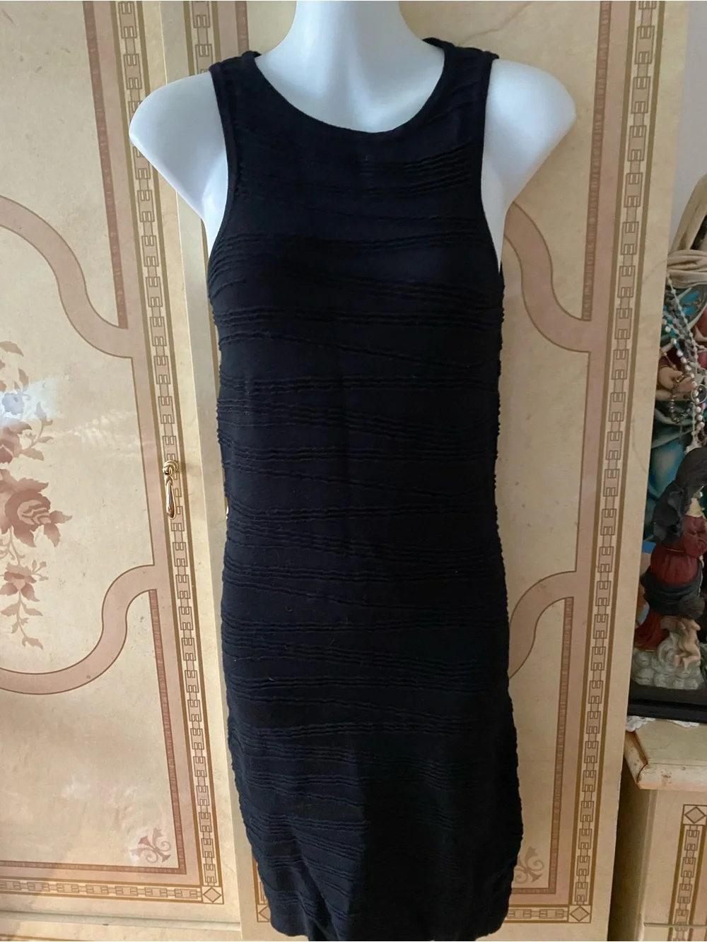 formal navy midi dress SWEET DREAMS SCALLOPED EDGE MIDI DRESS